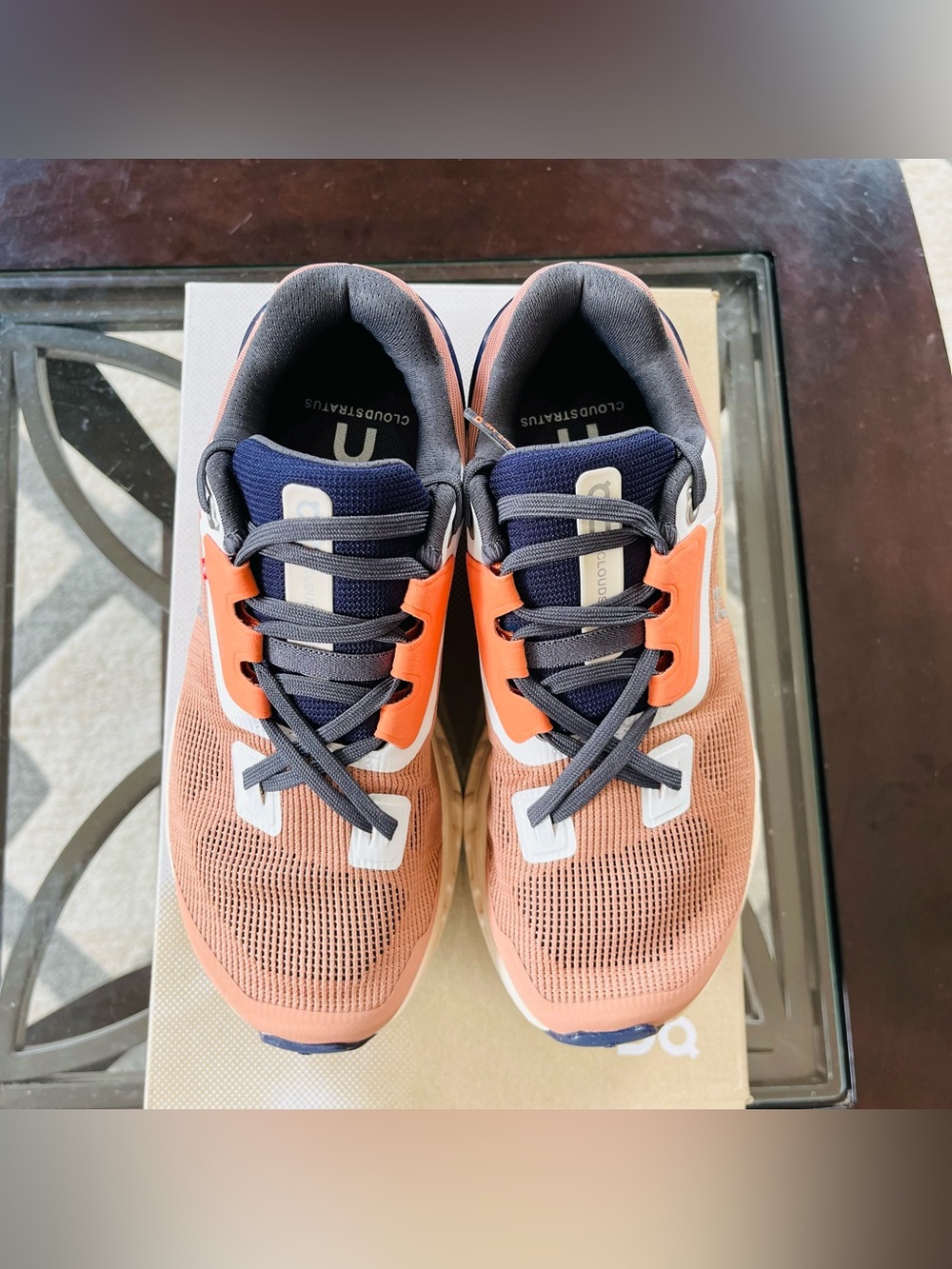 Sz 5.5 On Cloudstratus Women's Athletic Running Shoes Cork/Fawn (39.98657) - Picture 4 of 7